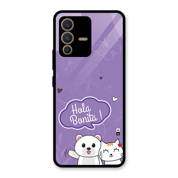 Hola Bonita Glass Back Case for Vivo V23 5G