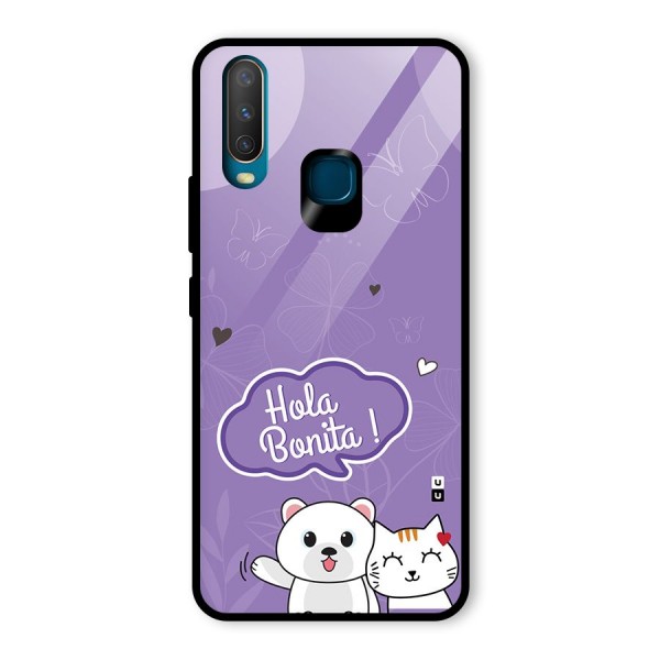 Hola Bonita Glass Back Case for Vivo Y15