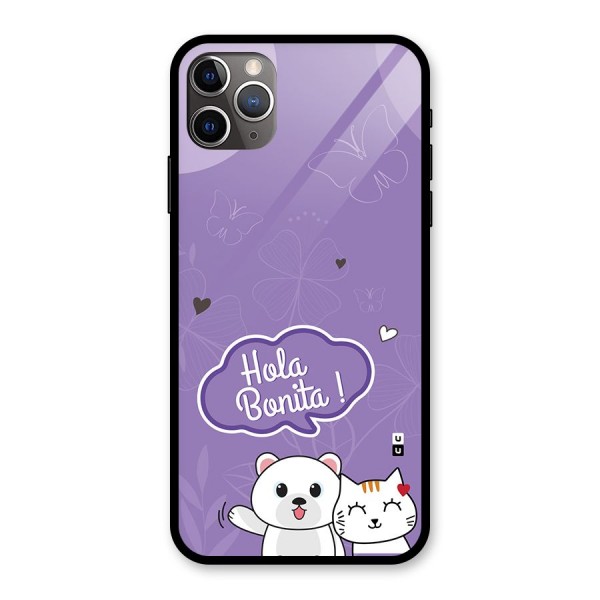 Hola Bonita Glass Back Case for iPhone 11 Pro Max