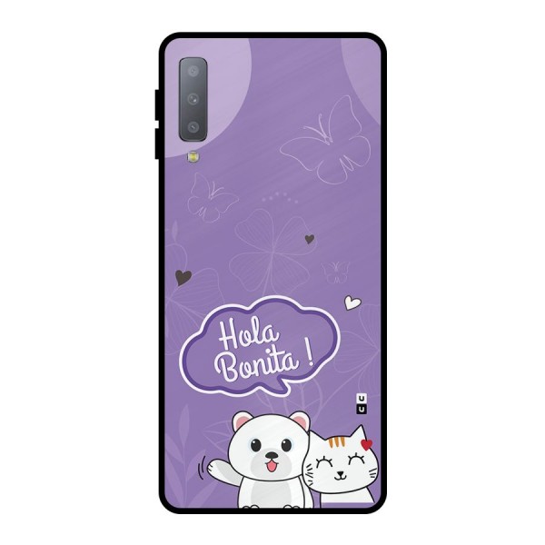 Hola Bonita Metal Back Case for Galaxy A7 (2018)