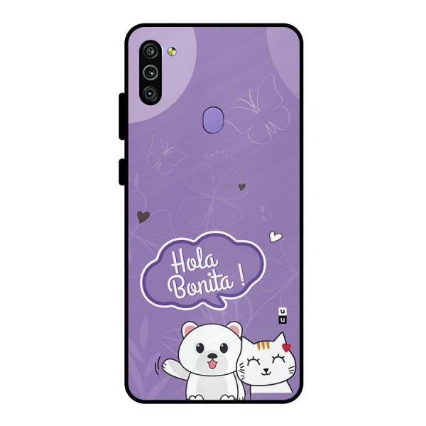 Hola Bonita Metal Back Case for Galaxy M11