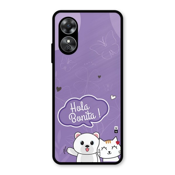 Hola Bonita Metal Back Case for Oppo A17