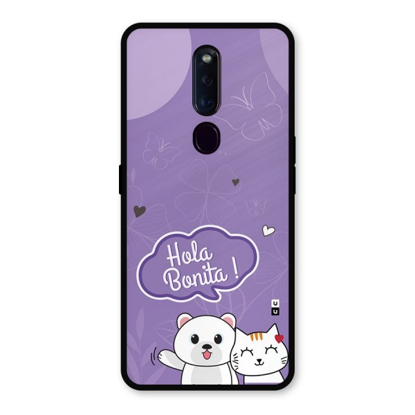 Hola Bonita Metal Back Case for Oppo F11 Pro