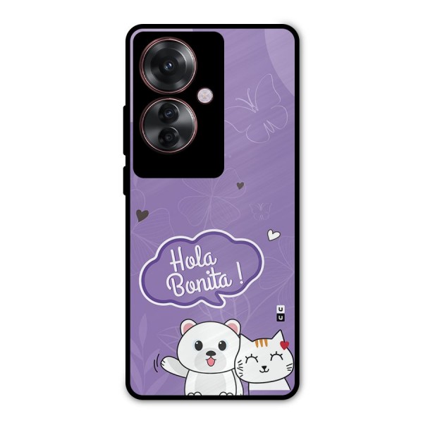 Hola Bonita Metal Back Case for Oppo F25 Pro