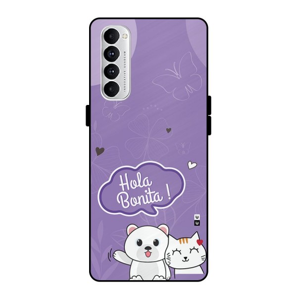 Hola Bonita Metal Back Case for Oppo Reno4 Pro