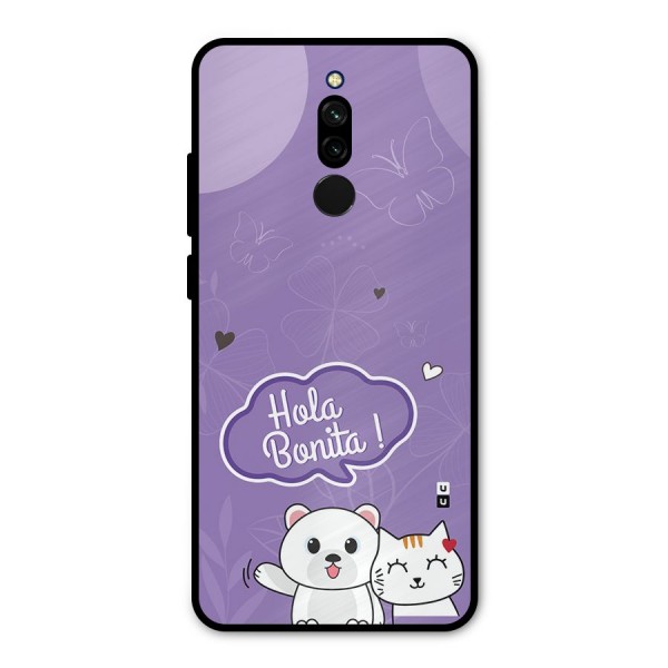 Hola Bonita Metal Back Case for Redmi 8