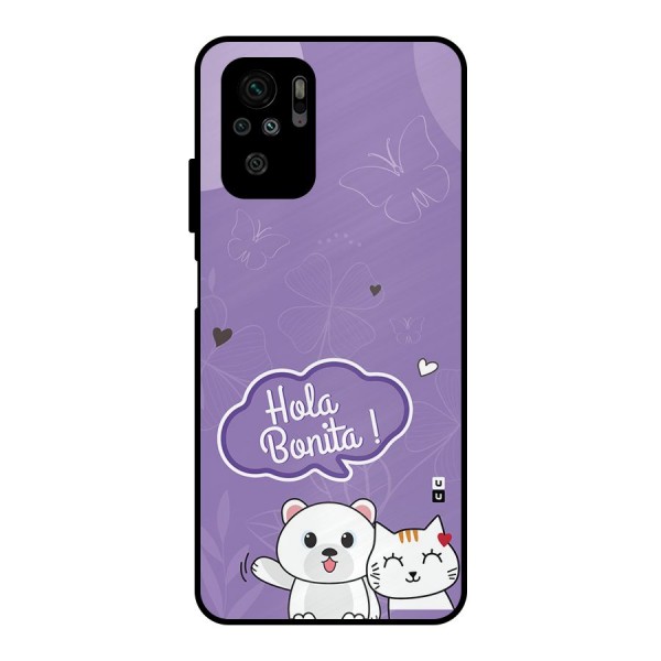 Hola Bonita Metal Back Case for Redmi Note 10