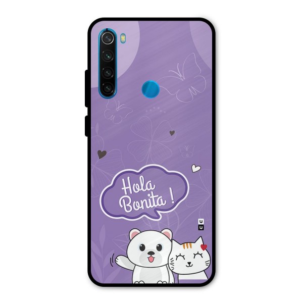 Hola Bonita Metal Back Case for Redmi Note 8