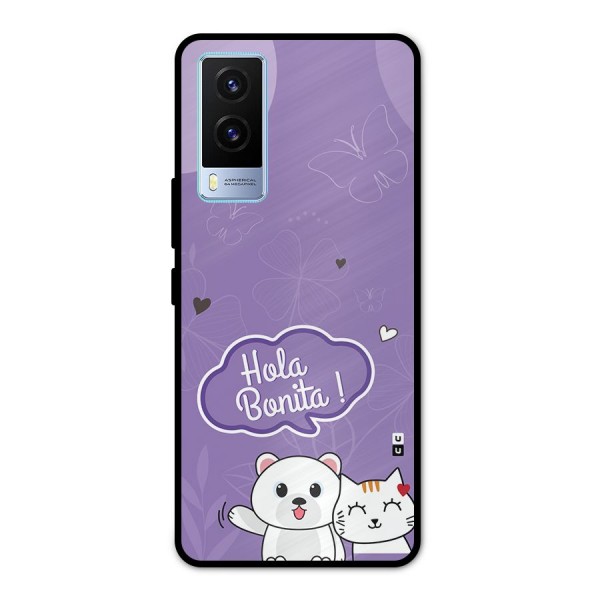 Hola Bonita Metal Back Case for Vivo V21e 5G