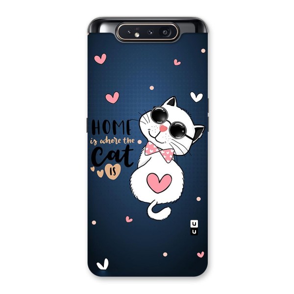 Home Where Cat Back Case for Galaxy A80