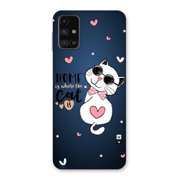 Home Where Cat Back Case for Galaxy M31s