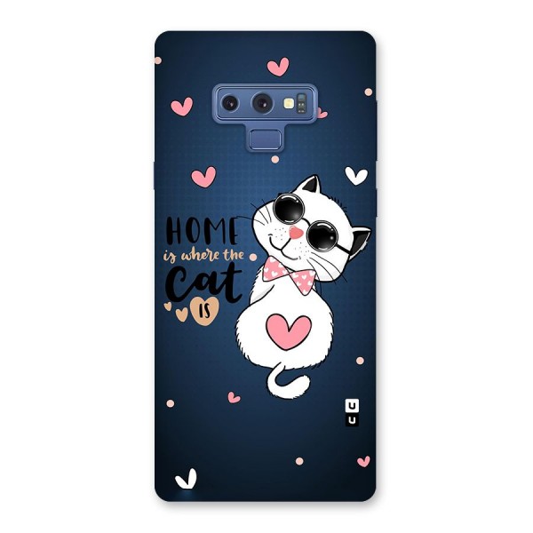 Home Where Cat Back Case for Galaxy Note 9