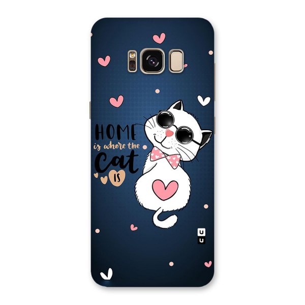 Home Where Cat Back Case for Galaxy S8