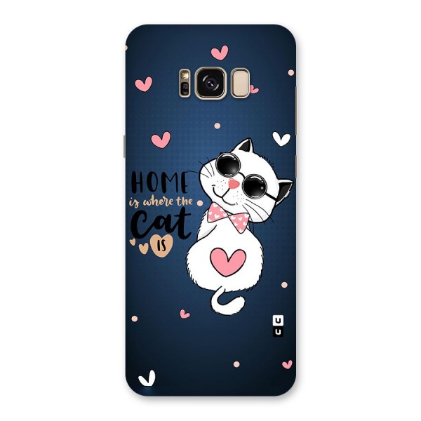 Home Where Cat Back Case for Galaxy S8 Plus