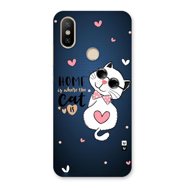 Home Where Cat Back Case for Mi A2