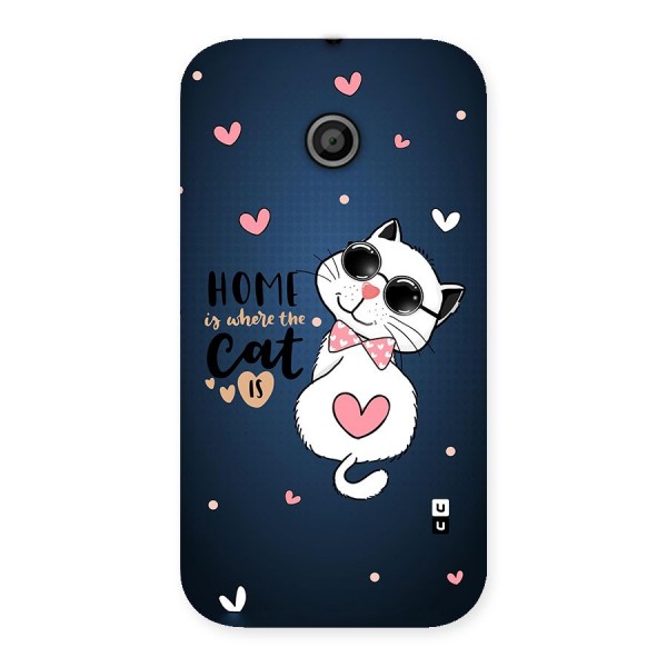 Home Where Cat Back Case for Moto E