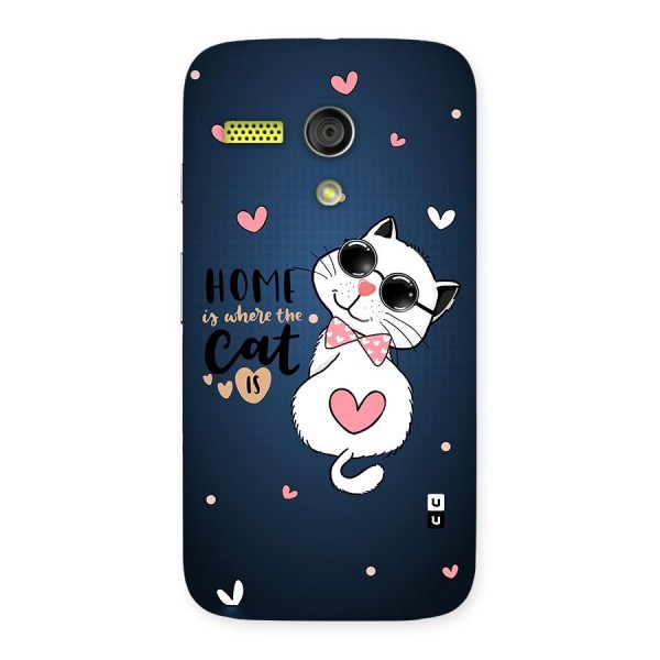 Home Where Cat Back Case for Moto G