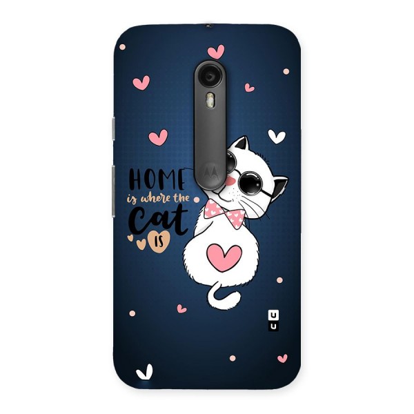 Home Where Cat Back Case for Moto G3