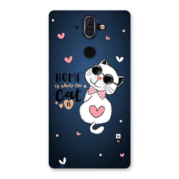 Home Where Cat Back Case for Nokia 8 Sirocco