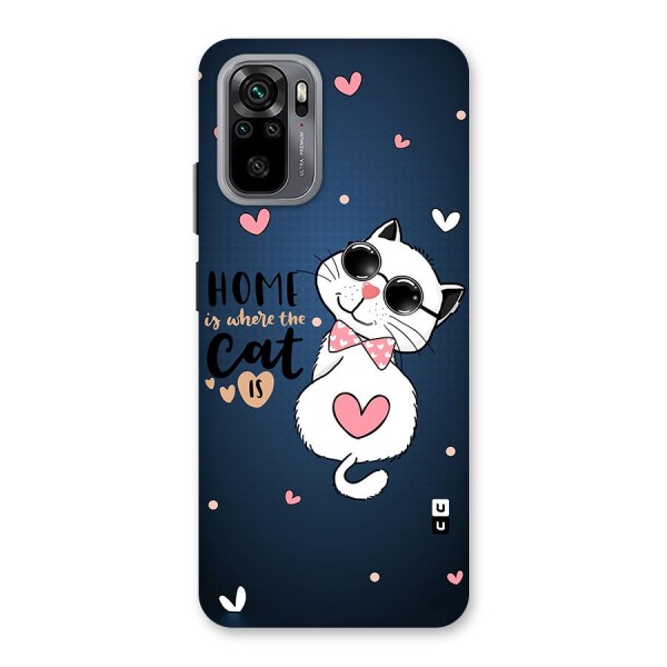 Home Where Cat Back Case for Redmi Note 10