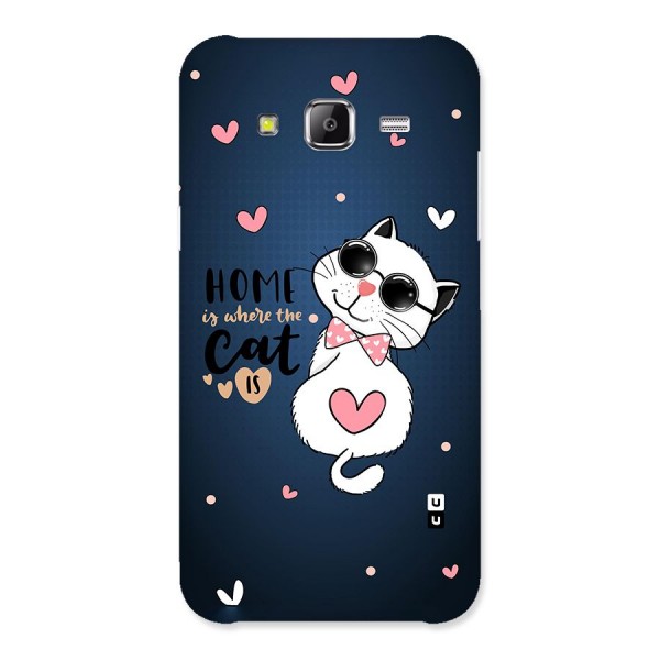 Home Where Cat Back Case for Samsung Galaxy J5