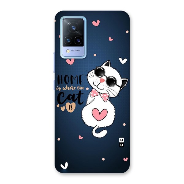 Home Where Cat Back Case for Vivo V21 5G