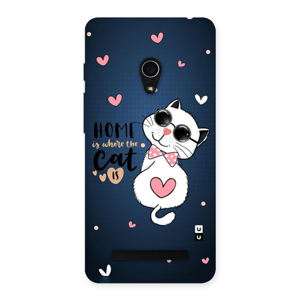 Home Where Cat Back Case for Zenfone 5