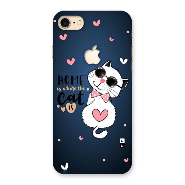 Home Where Cat Back Case for iPhone 7 Apple Cut