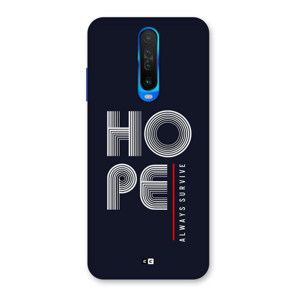 Hope Survives Back Case for Poco X2