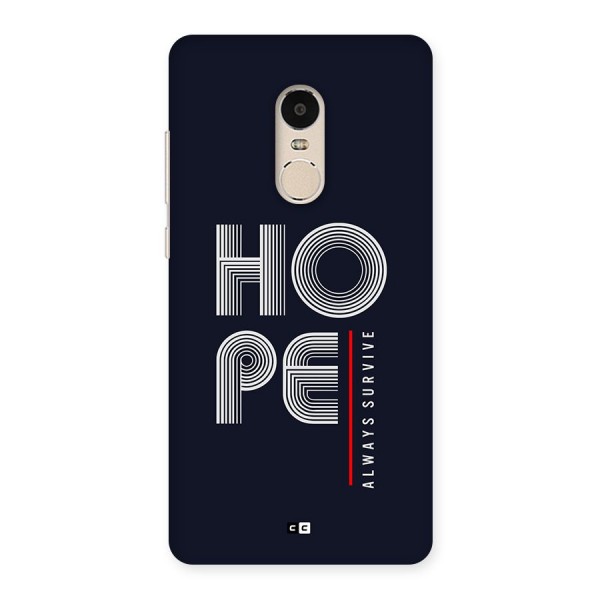 Hope Survives Back Case for Redmi Note 4