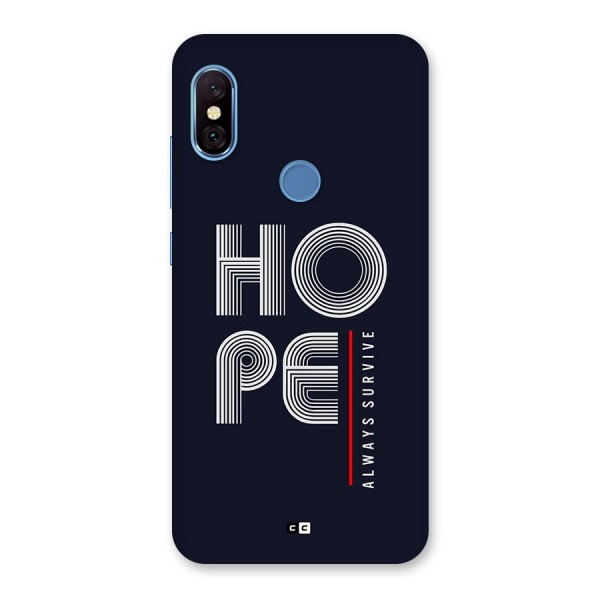 Hope Survives Back Case for Redmi Note 6 Pro