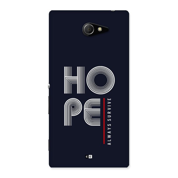 Hope Survives Back Case for Xperia M2