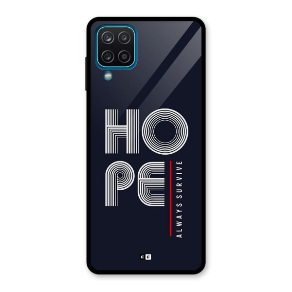 Hope Survives Glass Back Case for Galaxy A12