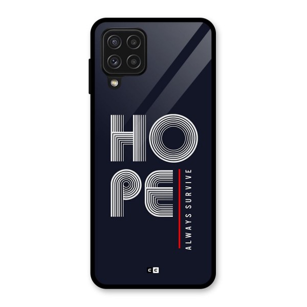 Hope Survives Glass Back Case for Galaxy A22 4G