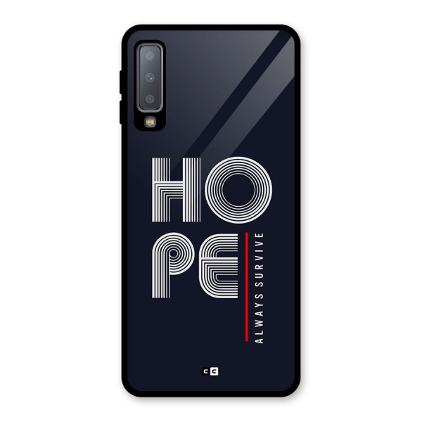 Hope Survives Glass Back Case for Galaxy A7 (2018)