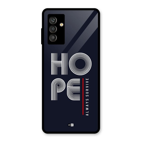 Hope Survives Glass Back Case for Galaxy M13