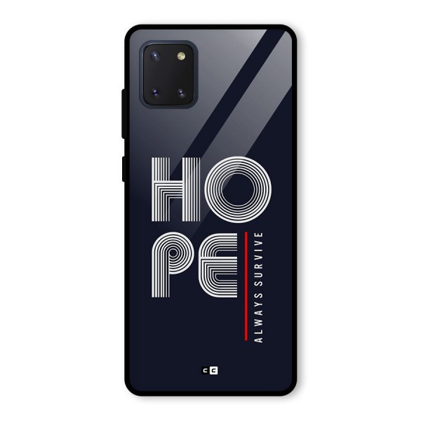 Hope Survives Glass Back Case for Galaxy Note 10 Lite