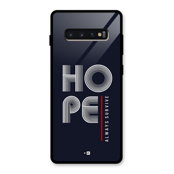 Hope Survives Glass Back Case for Galaxy S10 Plus