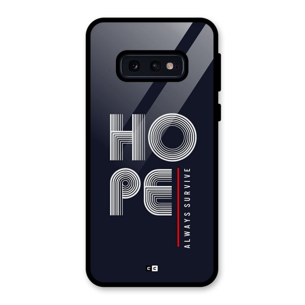 Hope Survives Glass Back Case for Galaxy S10e