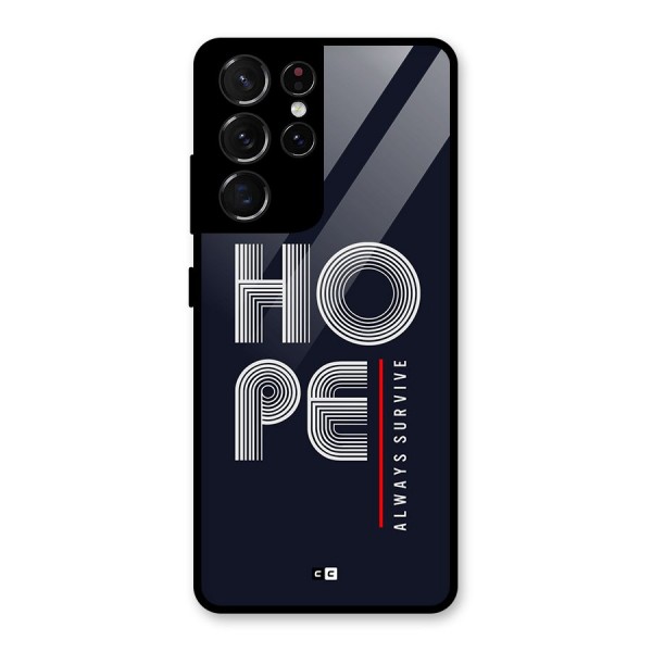 Hope Survives Glass Back Case for Galaxy S21 Ultra 5G