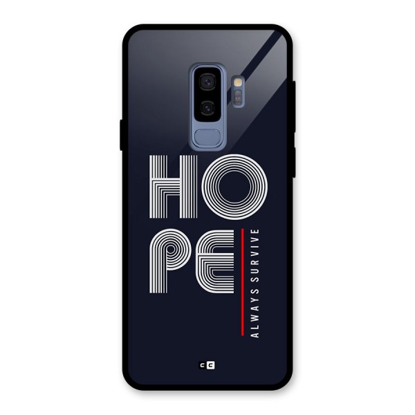 Hope Survives Glass Back Case for Galaxy S9 Plus