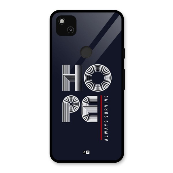 Hope Survives Glass Back Case for Google Pixel 4a