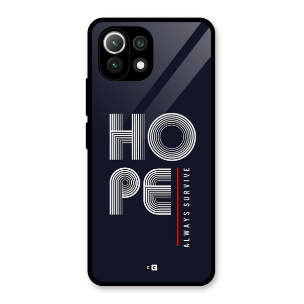 Hope Survives Glass Back Case for Mi 11 Lite