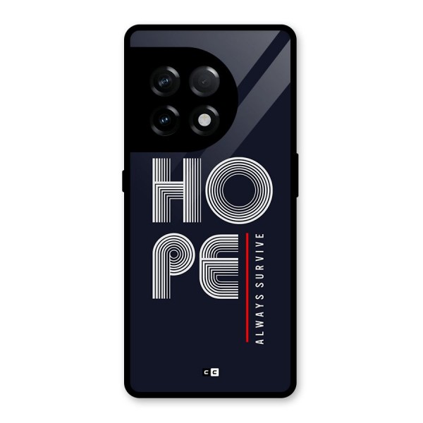 Hope Survives Glass Back Case for OnePlus 11R