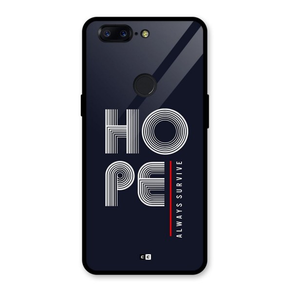 Hope Survives Glass Back Case for OnePlus 5T