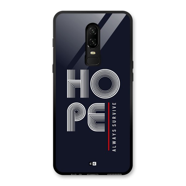 Hope Survives Glass Back Case for OnePlus 6