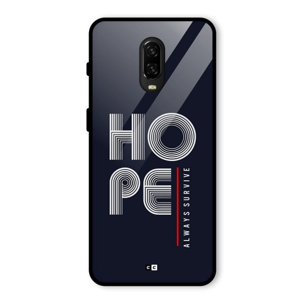 Hope Survives Glass Back Case for OnePlus 6T