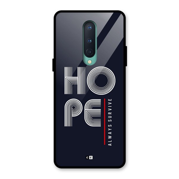 Hope Survives Glass Back Case for OnePlus 8