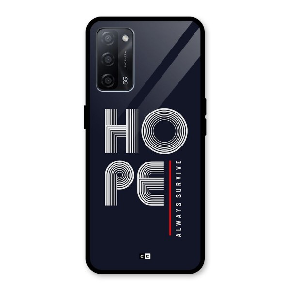 Hope Survives Glass Back Case for Oppo A53s 5G