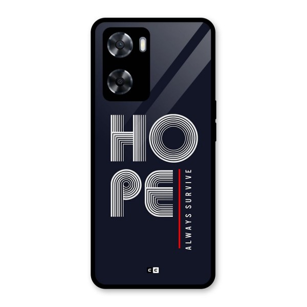 Hope Survives Glass Back Case for Oppo A57 2022